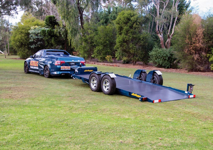 No-ramp Utility Tilt Trailer sold by Ozmac Welding Industries